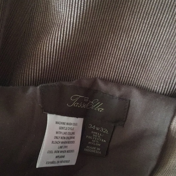 Gap & Tasso Elba corduroy pants 34 waist tall - Picture 6 of 7